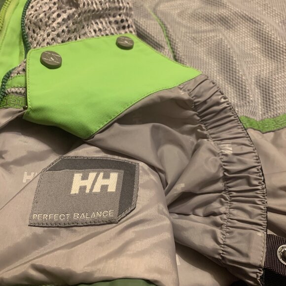 Helly Hansen Helly Tech Waterproof Outdoor Jacket Hood Green Dual-Tone Size XS - Picture 7 of 16